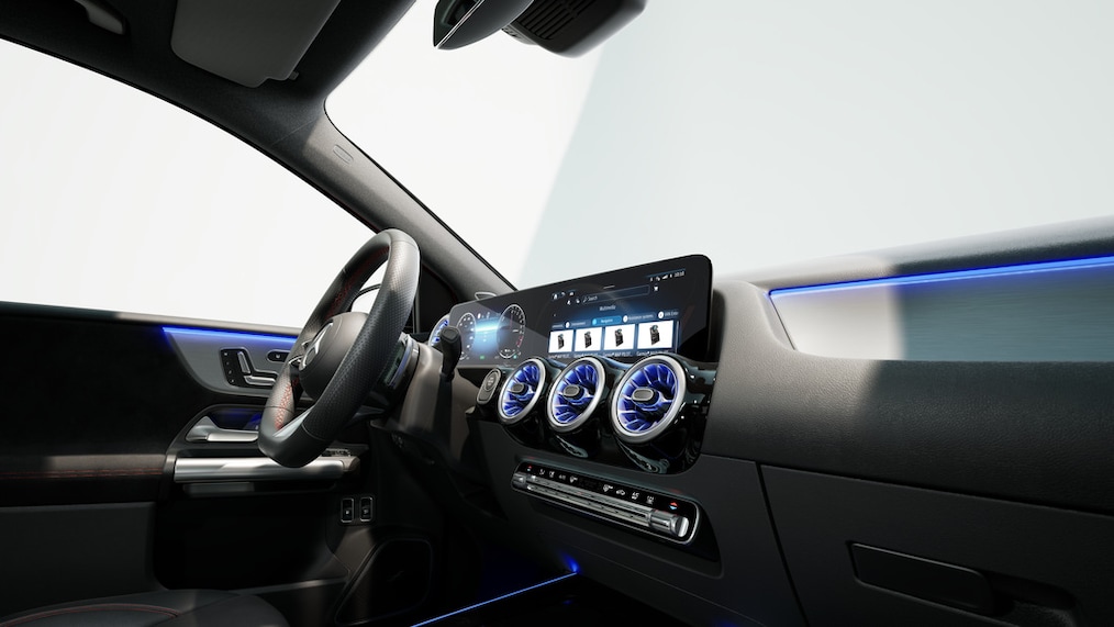 Das Heck der Mercedes-Benz B-Klasse.