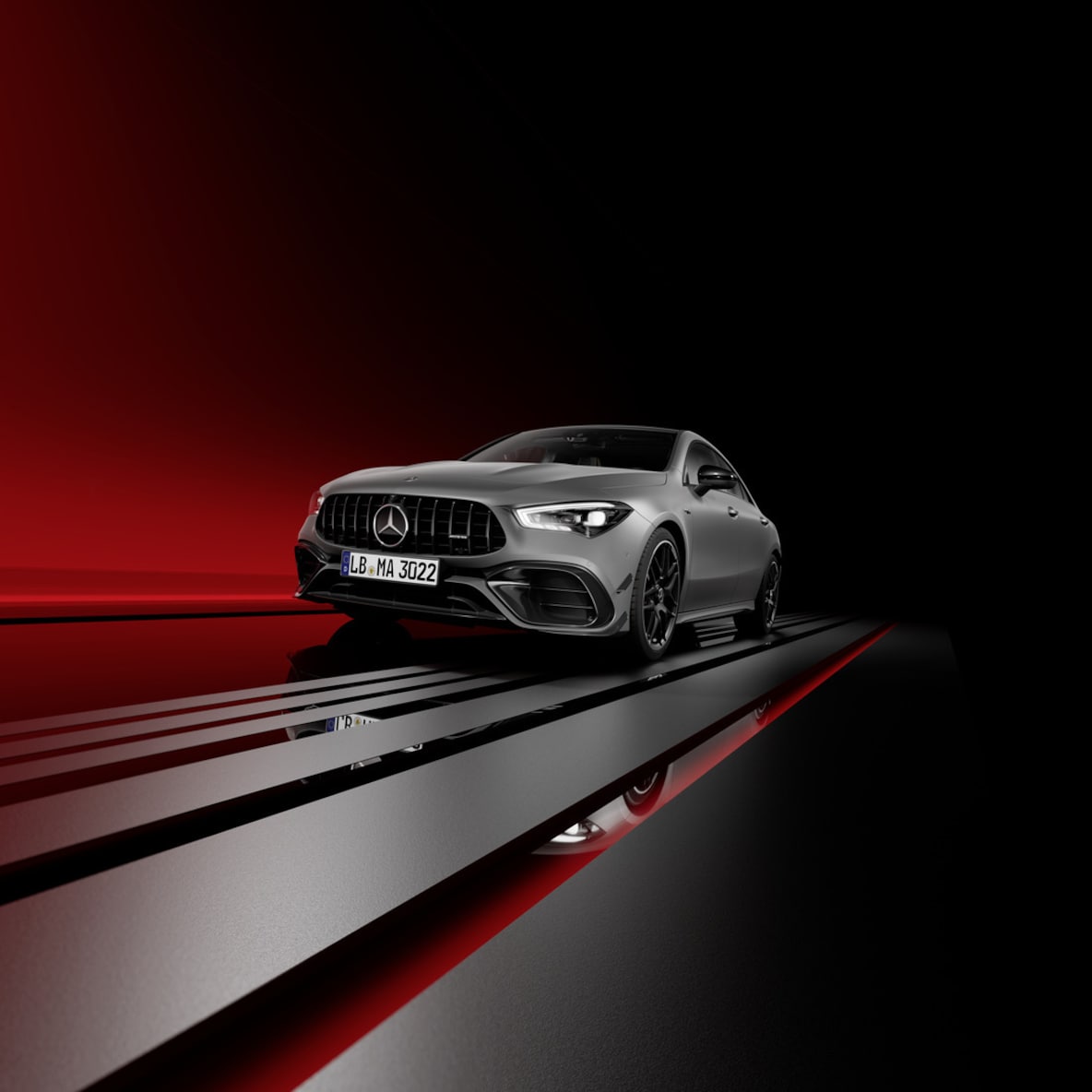 Mercedes-AMG CLA Coupé von vorne.