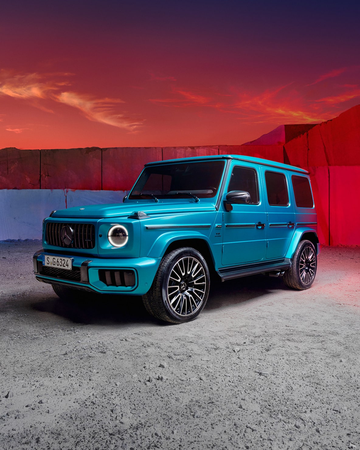 Frontale Seitenansicht eines Mercedes-AMG G 63