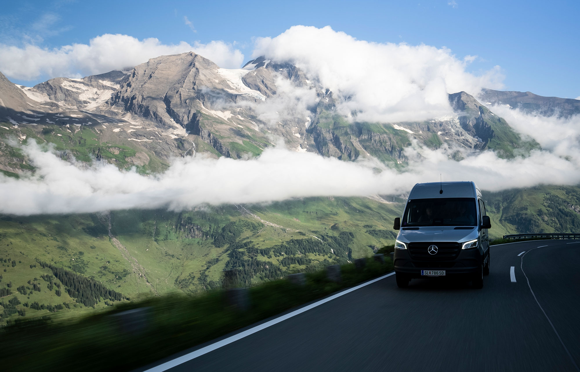 eSprinter auf der Großglockner Hochalpenstraße eSprinter auf der Großglockner Hochalpenstraße
