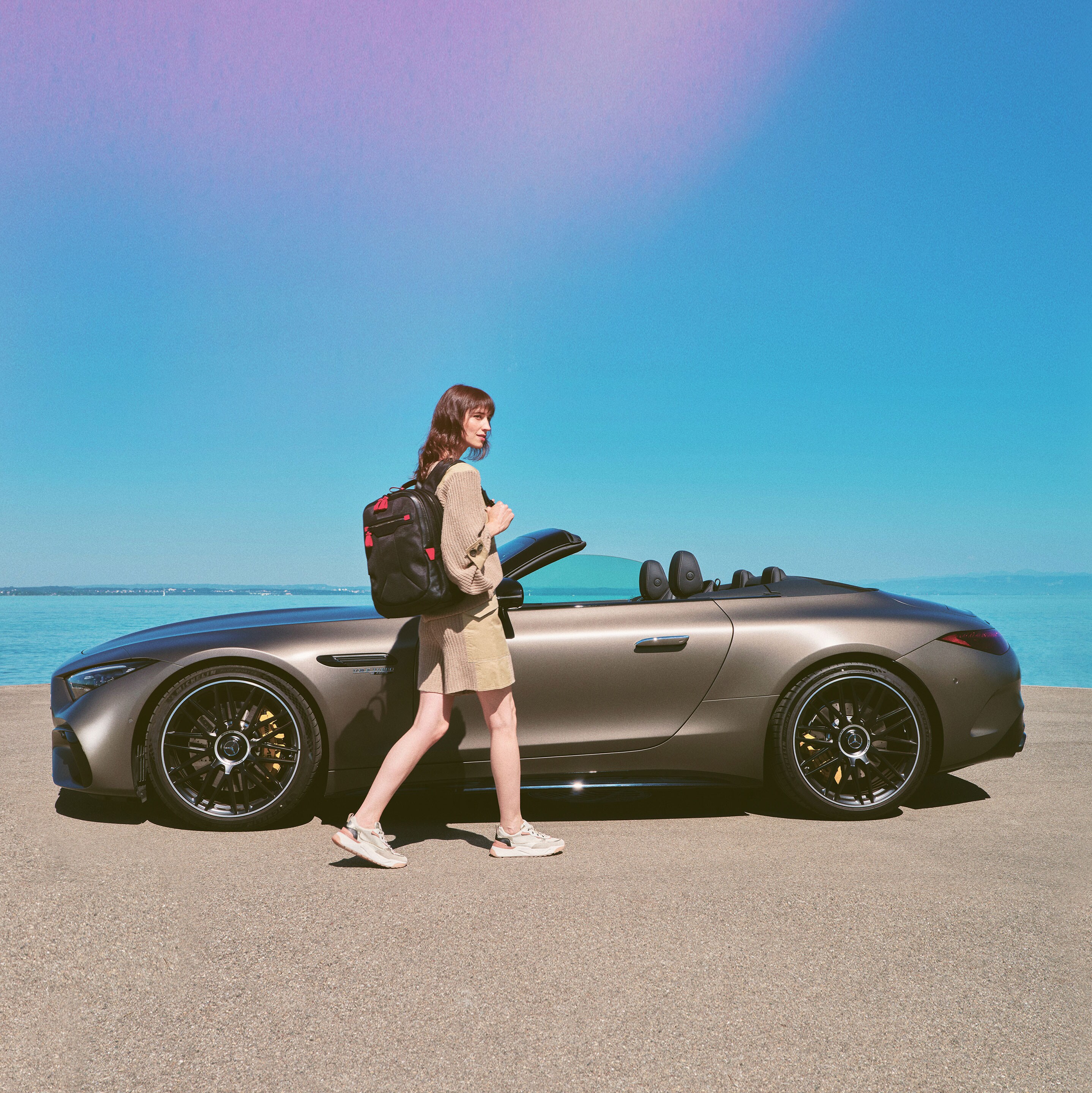 Mercedes-Benz am Strand