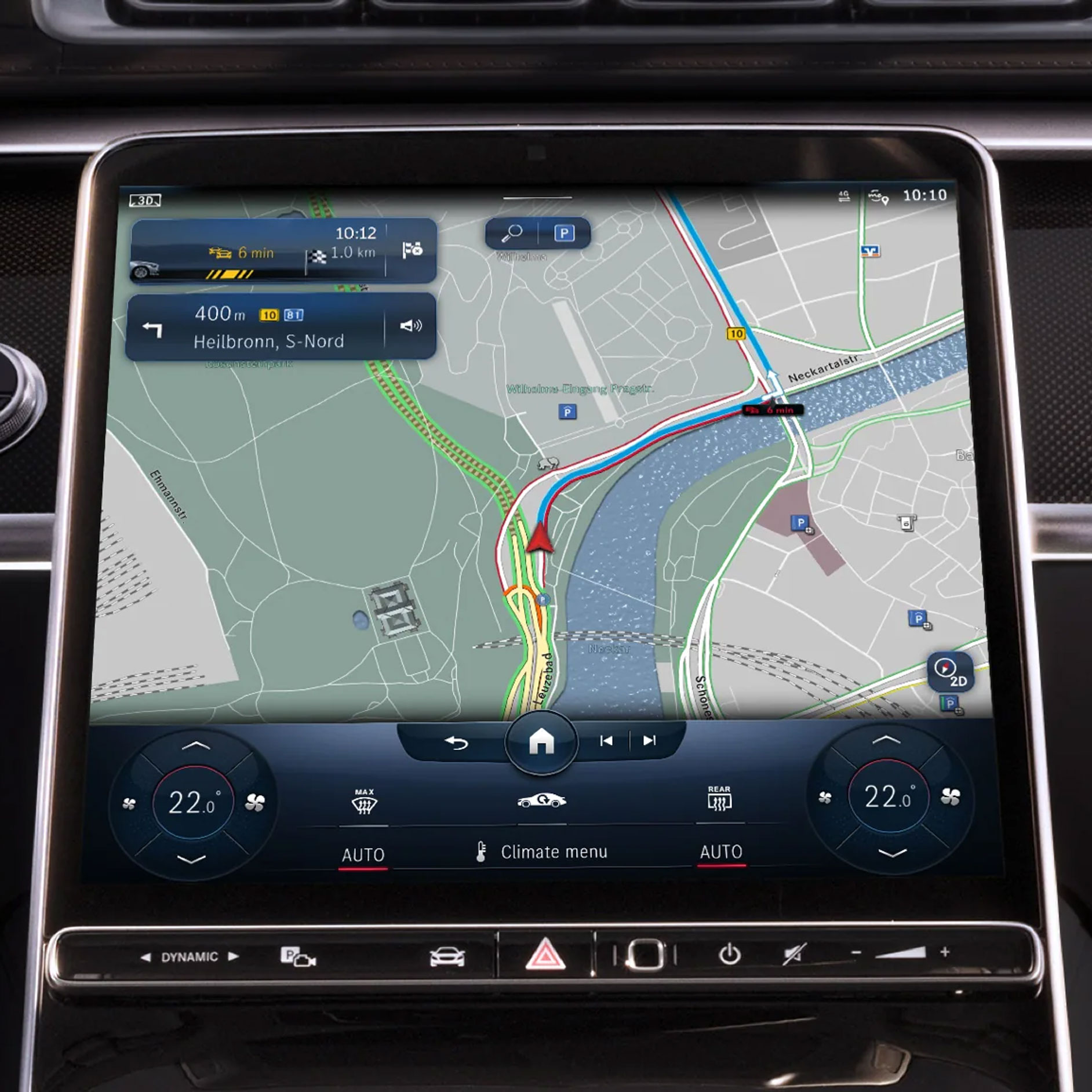 Live Traffic Information | Excellence Paket | Mercedes-Benz Ein exemplarisches Bild der Funktion Live Traffic Information.