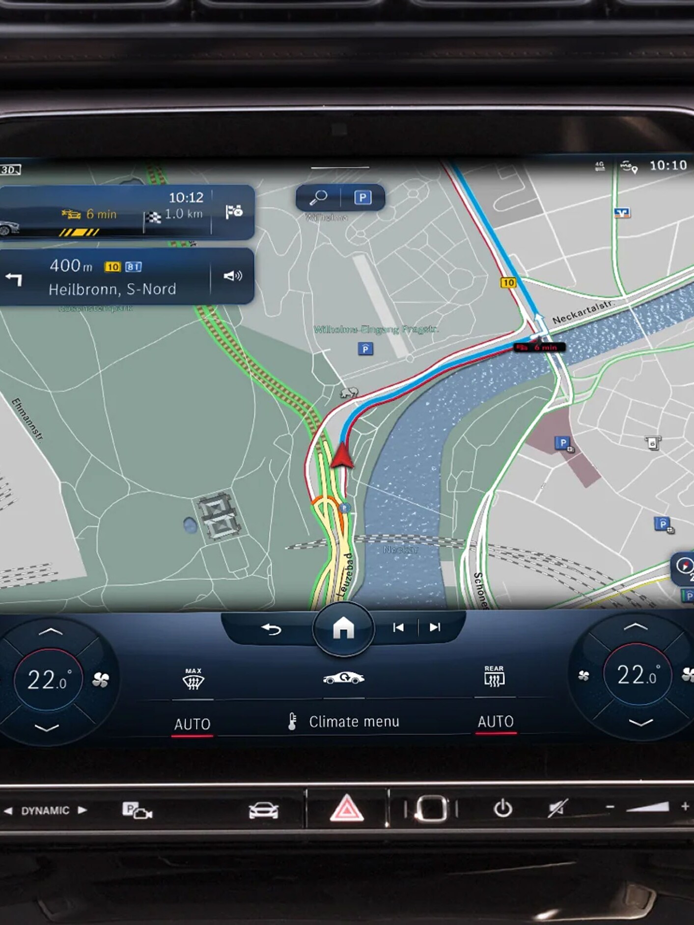 Die Navigation mit Live Traffic Information.