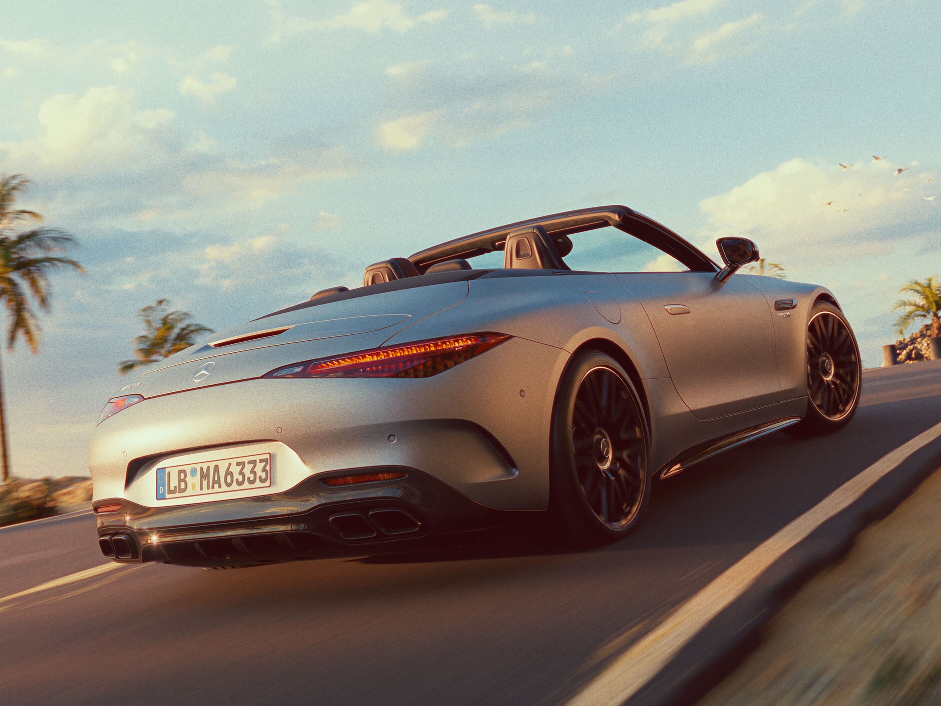 Das Exterieur des Mercedes-AMG SL Roadsters.
