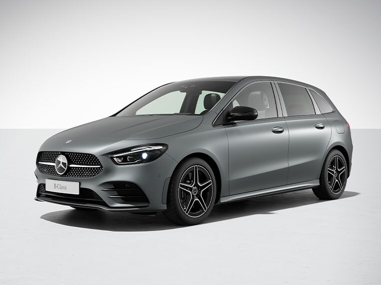Die Mercedes-Benz B-Klasse mit Night-Paket.