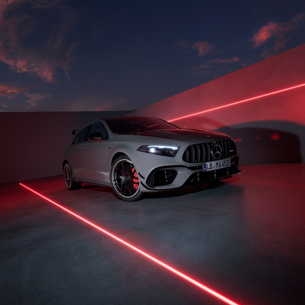 Die Mercedes-AMG A-Klasse mit AMG Design Plus-Paket.