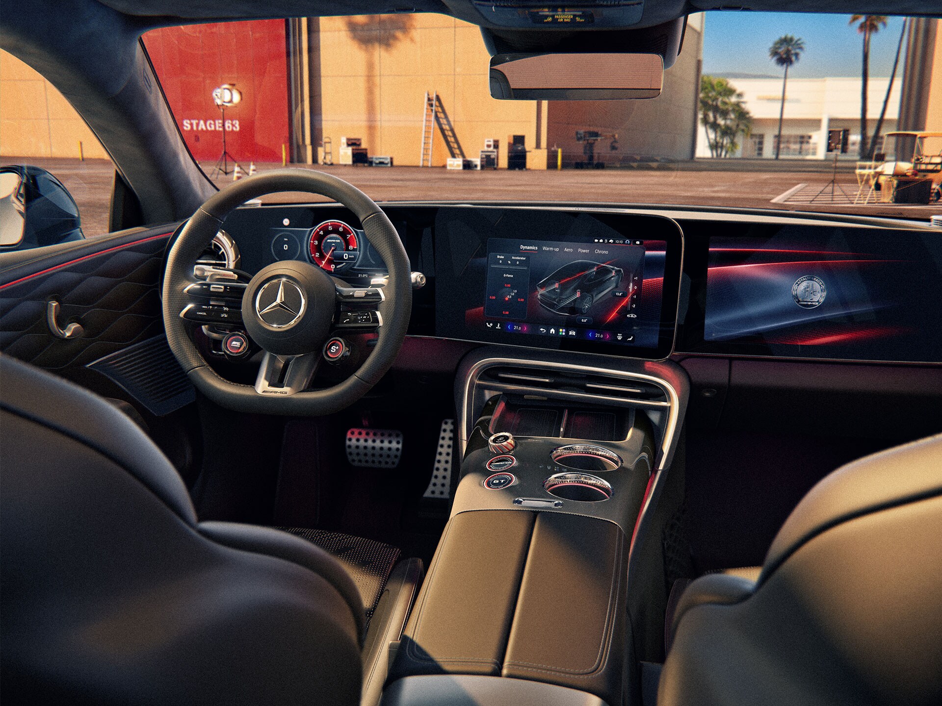 Das fahrerorientierte Cockpit im komplett neuen Mercedes-AMG GT 53 Coupé.