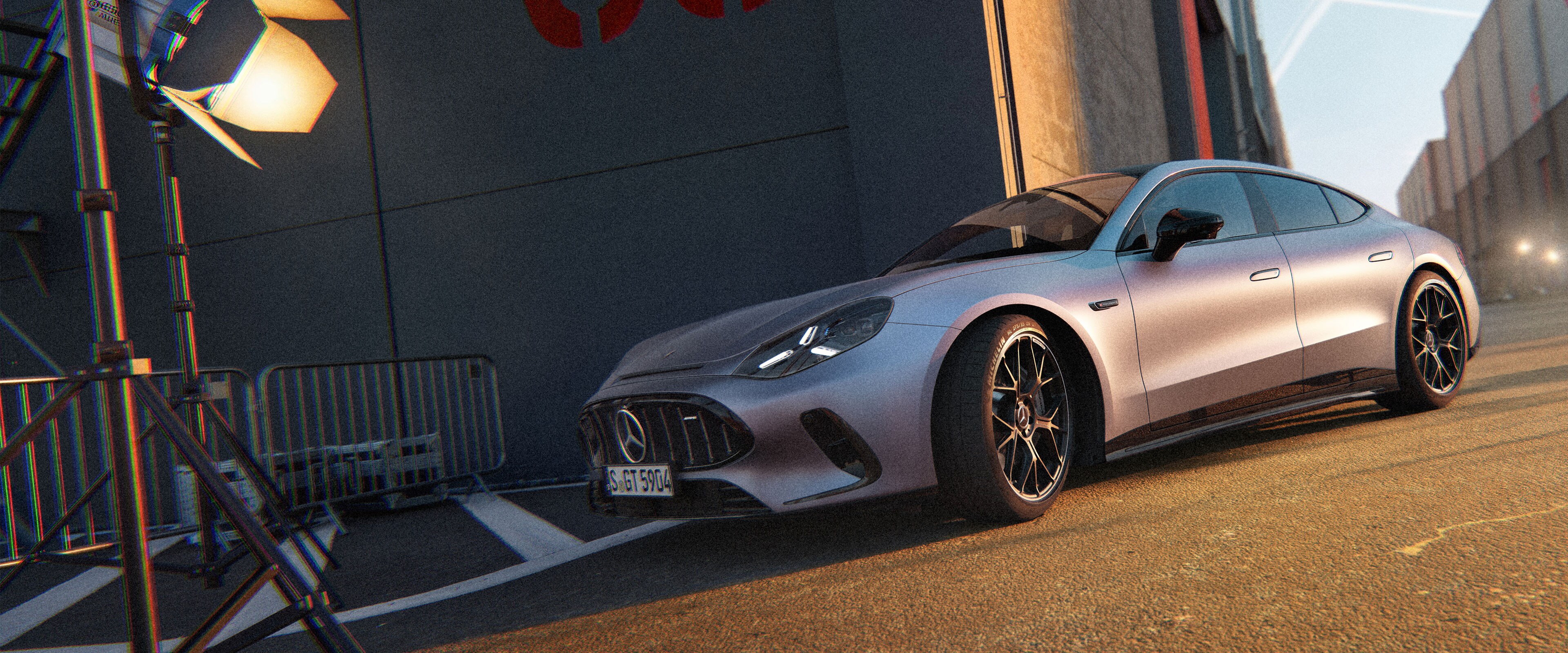Das Mercedes-AMG GT 53 4-Türer Coupé.