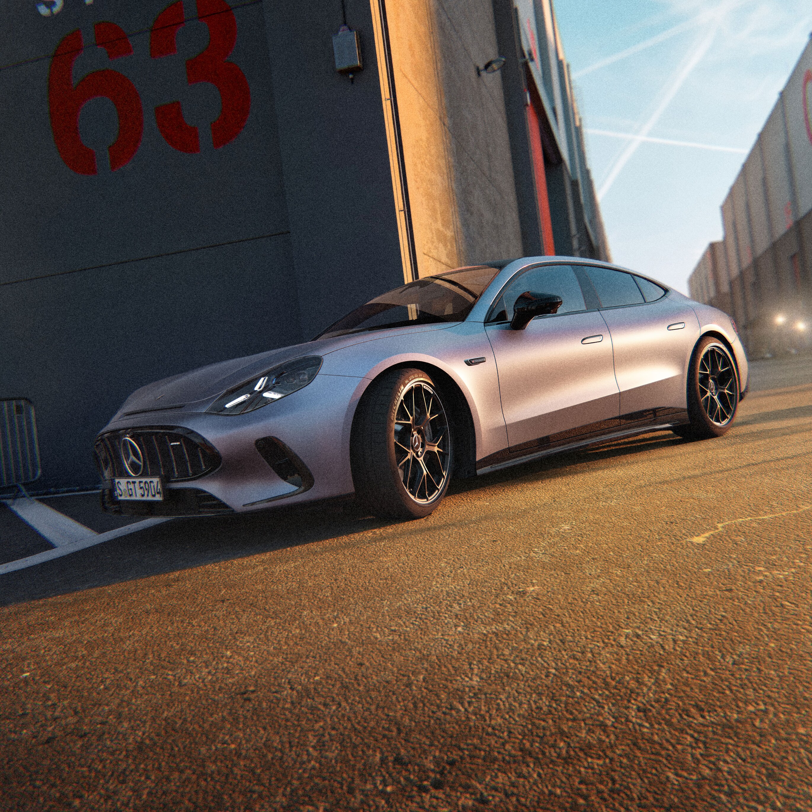 Das neue Mercedes-AMG GT 53 4-Türer Coupé.