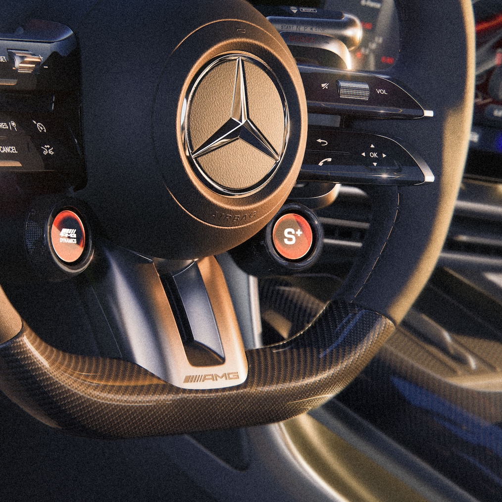Das Interieur des GT 4-Türer Coupés von Mercedes-AMG.