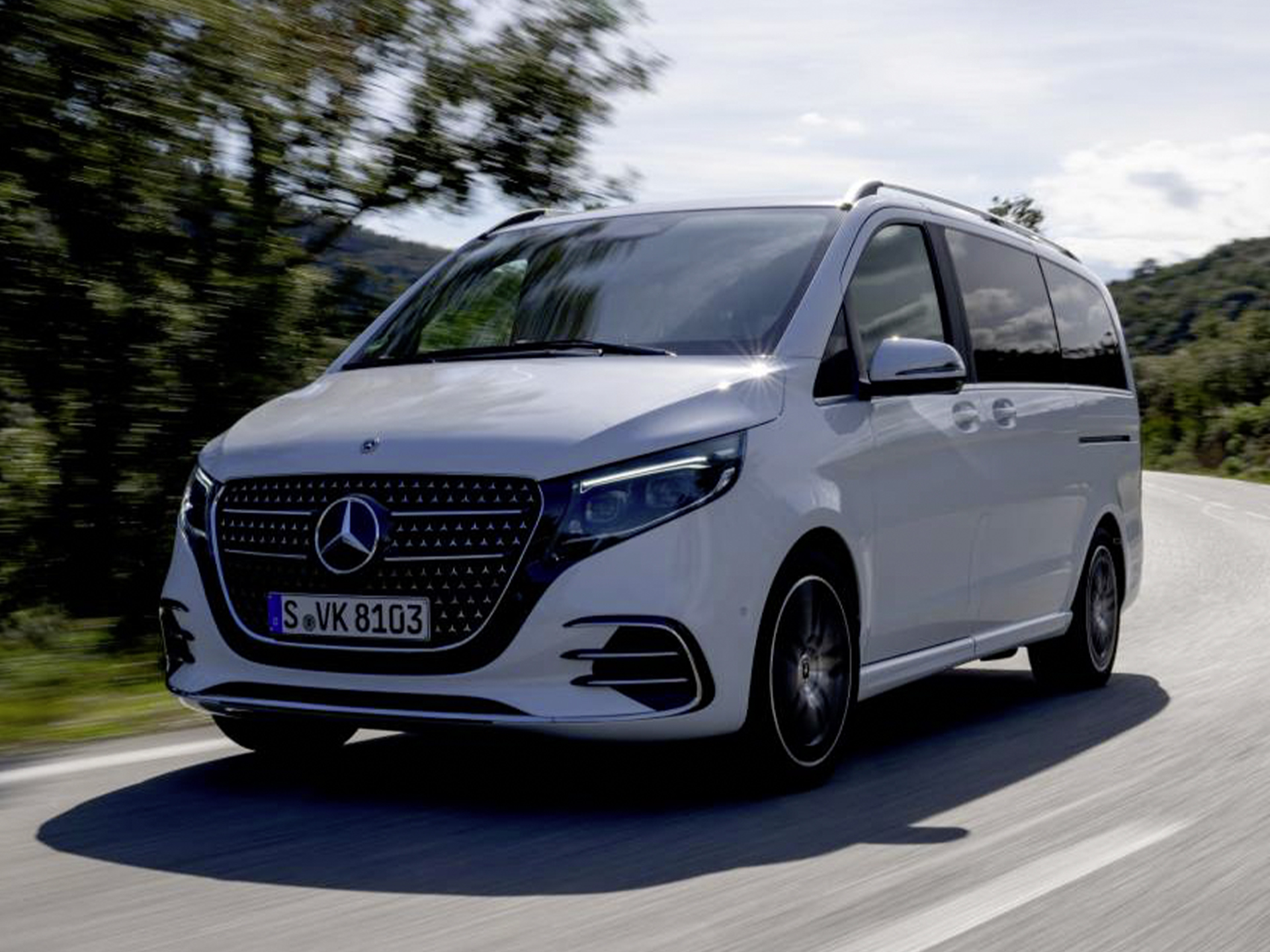 V-Klasse | 7-Sitzer Pkw & Vans | Mercedes-Benz Das Exterieur des Mercedes-Benz V-Klasse Vans.