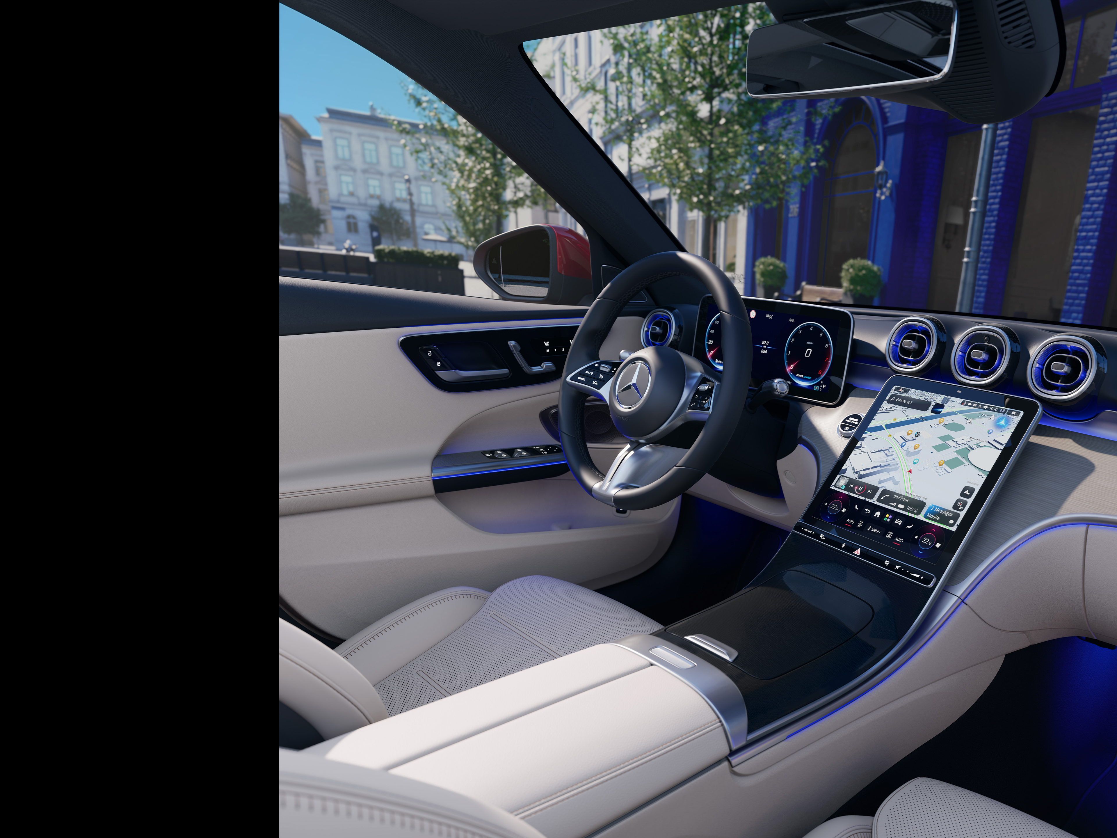Interieur | C-Klasse T-Modell | Mercedes-Benz Das Interieur des neuen C-Klasse T-Modells von Mercedes-Benz.