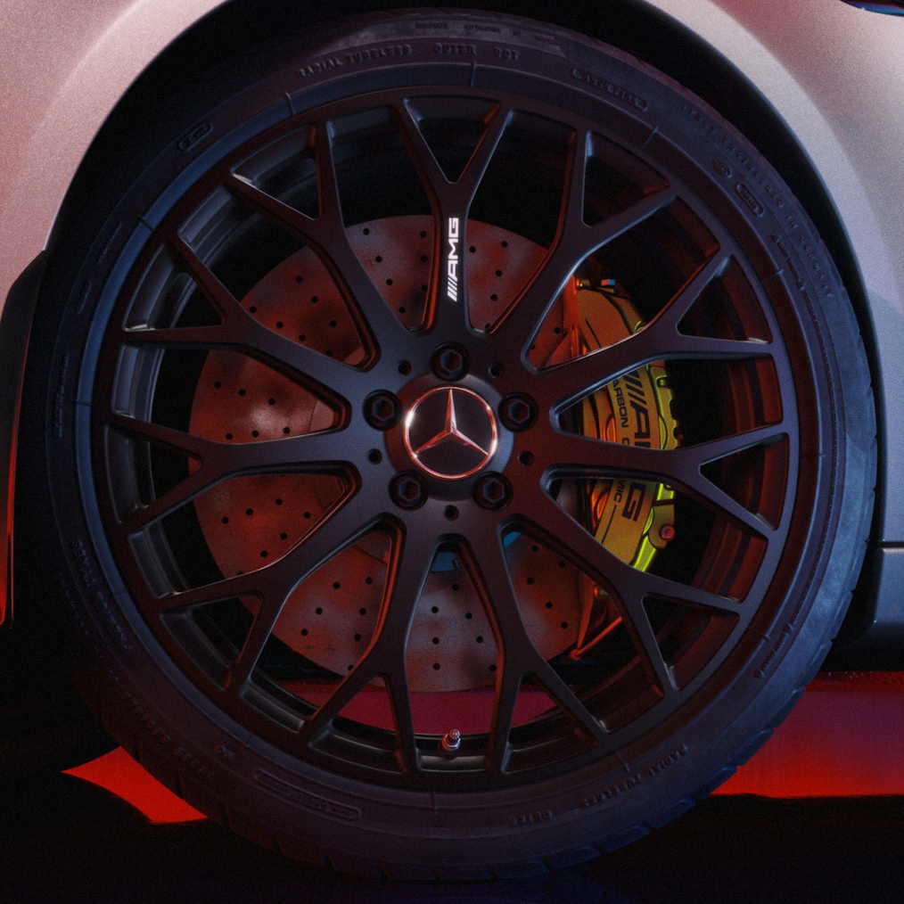 Detailaufnahme AMG RZT Schmiederad am Mercedes-AMG C 63 S E PERFORMANCE.