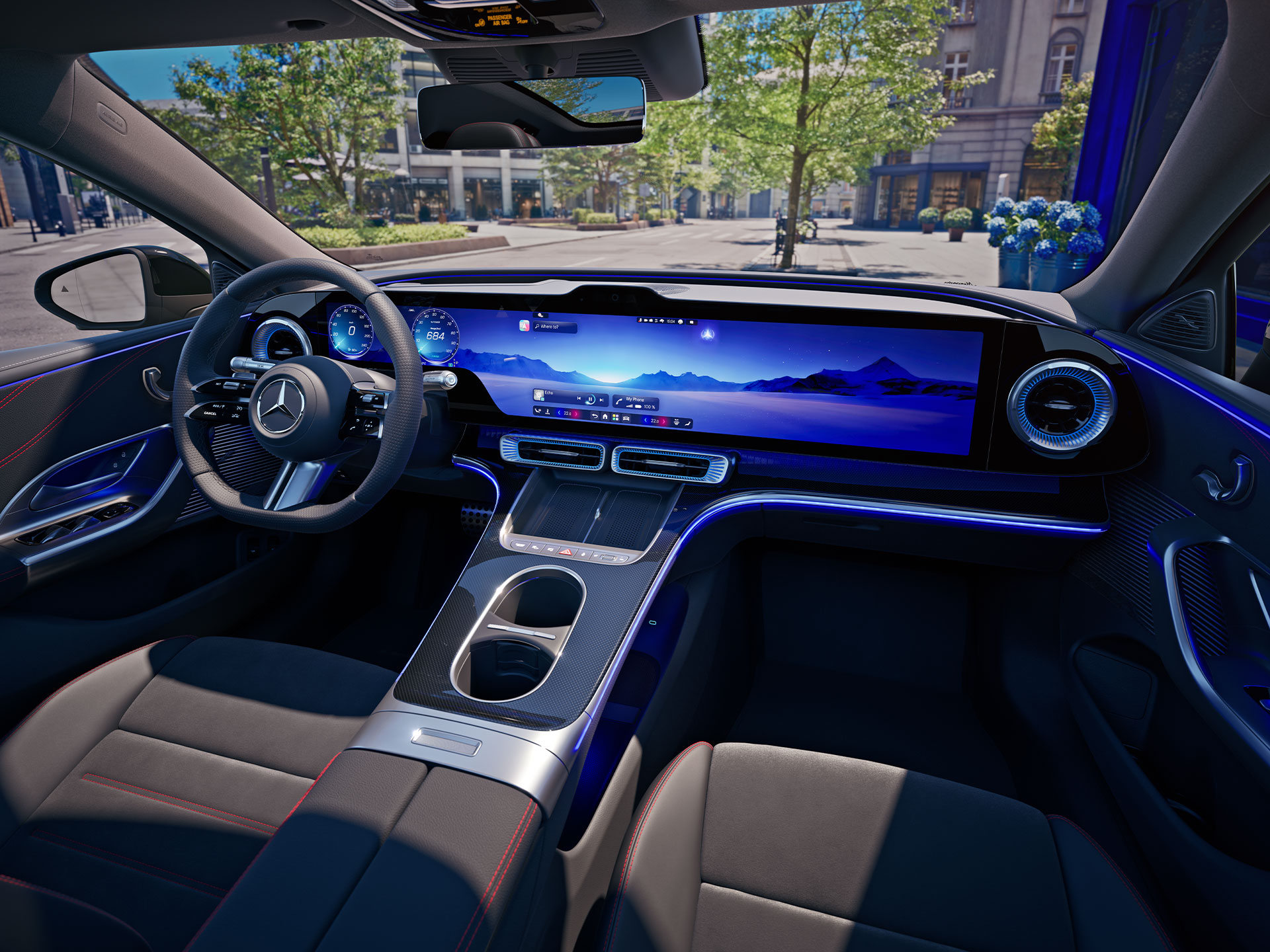 Die brandneue elektrische C-Klasse | Mercedes-Benz Die brandneue elektrische Mercedes-Benz C-Klasse.