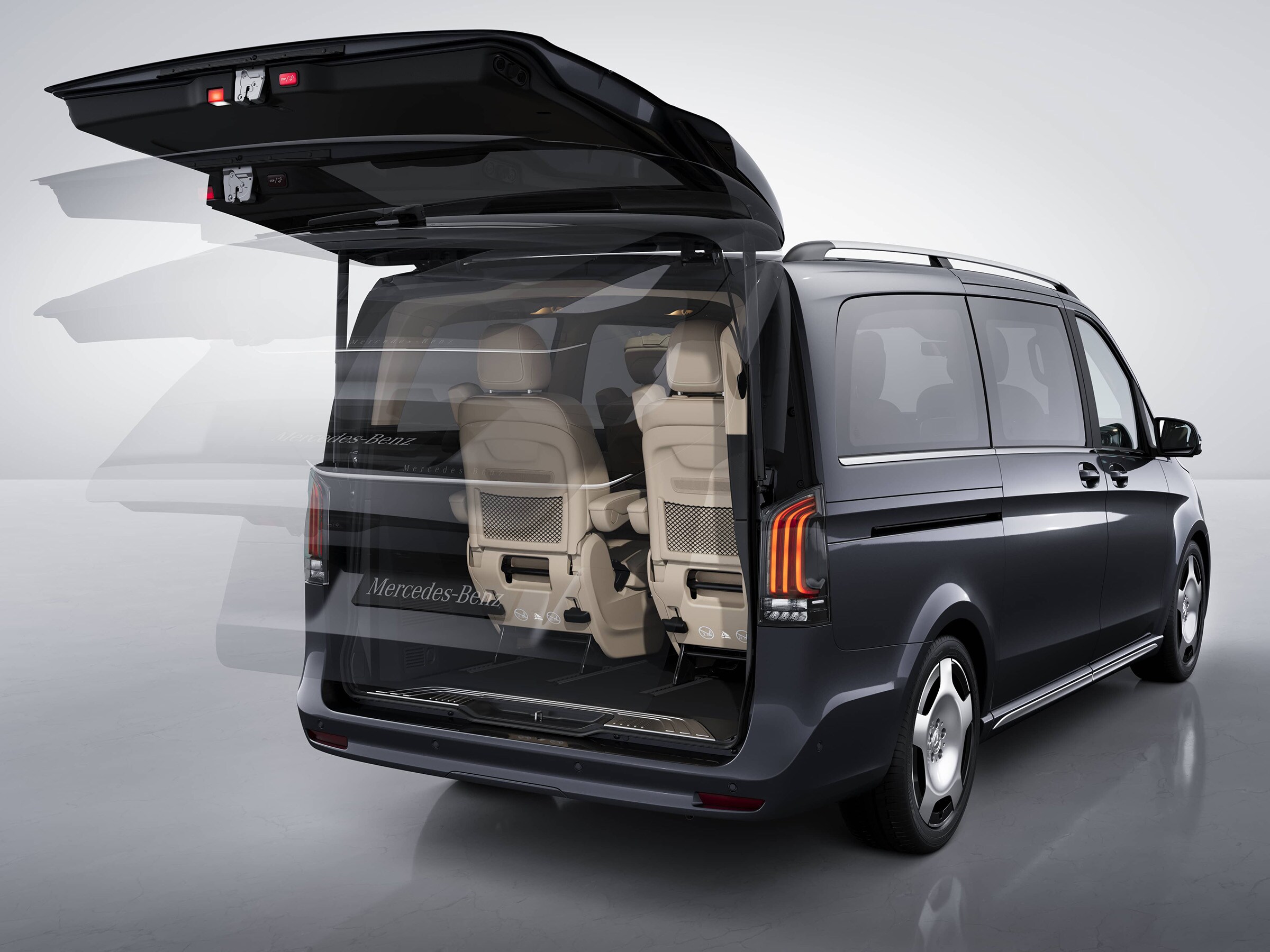 Mercedes-Benz Marco Polo HORIZON mit EASY-PACK-Heckklappe und flexiblem Laderaumzugang.