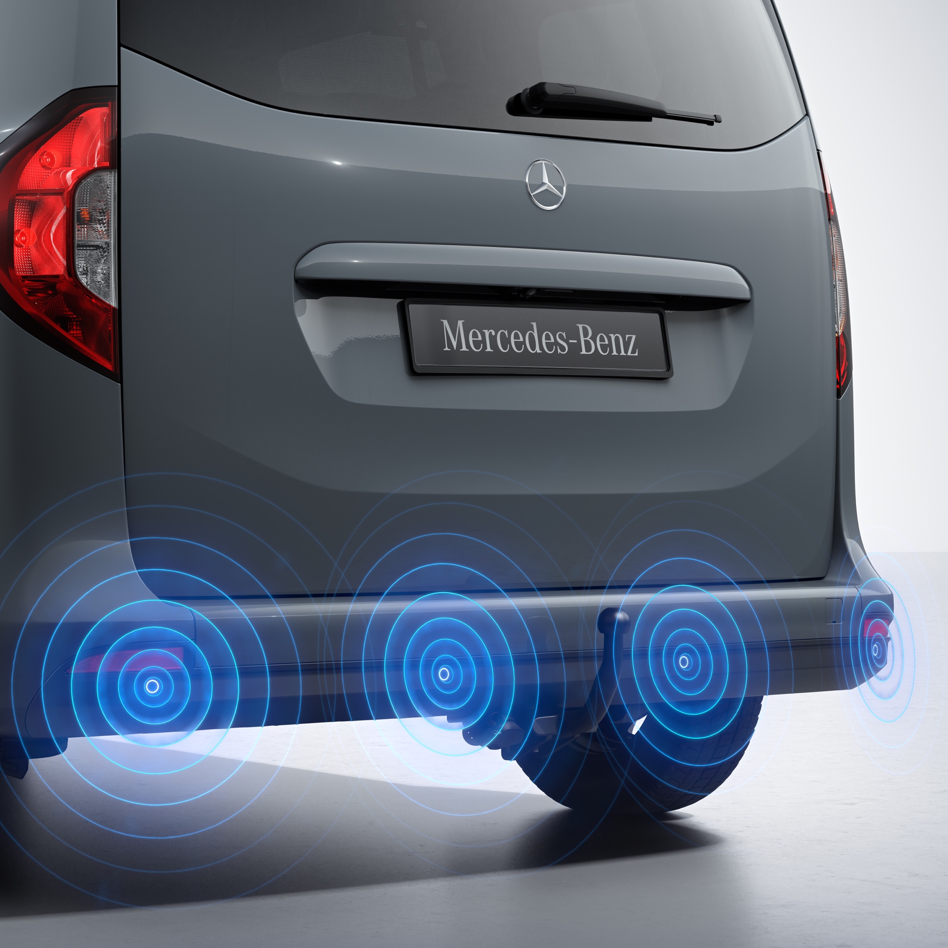 Fahrasssistenz-Systeme | T-Klasse | Mercedes-Benz Vans Schematische Darstellung von Fahrassistenz-Systemen anhand der T-Klasse.