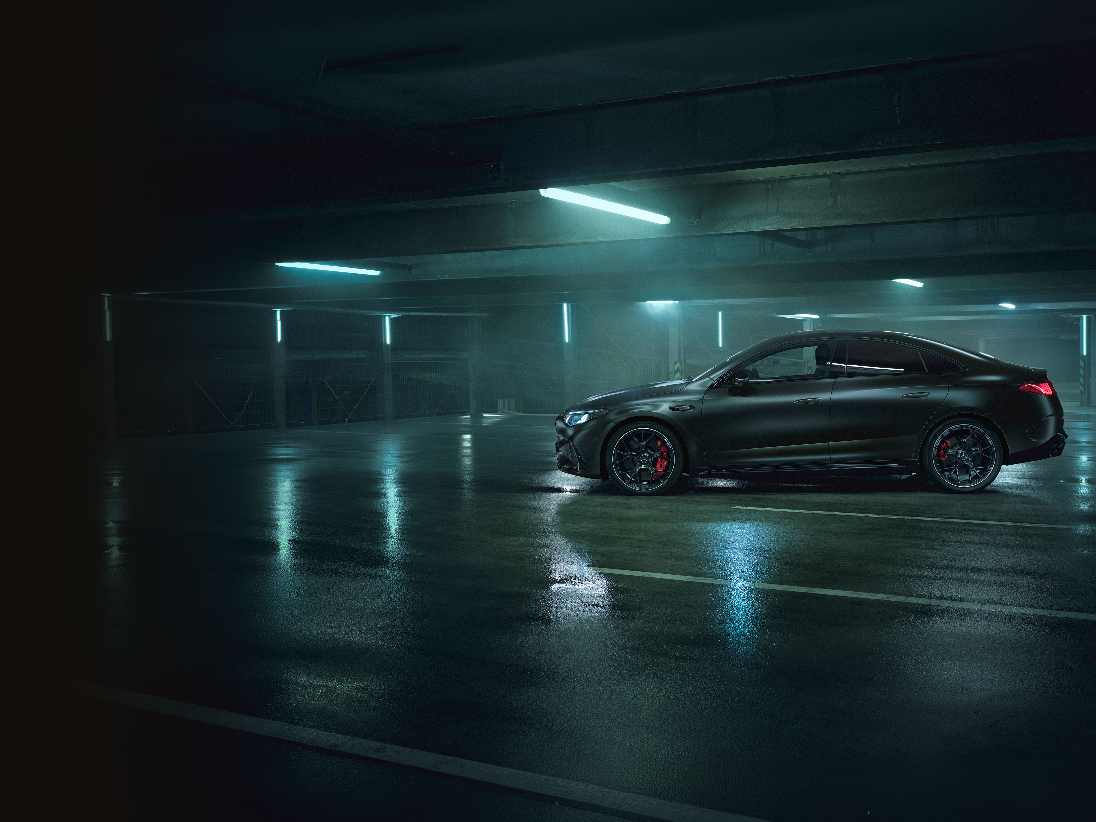 Exterieur | CLA | Mercedes-AMG Das Exterieur des neuen elektrischen Mercedes-AMG CLA 45 4MATIC+.