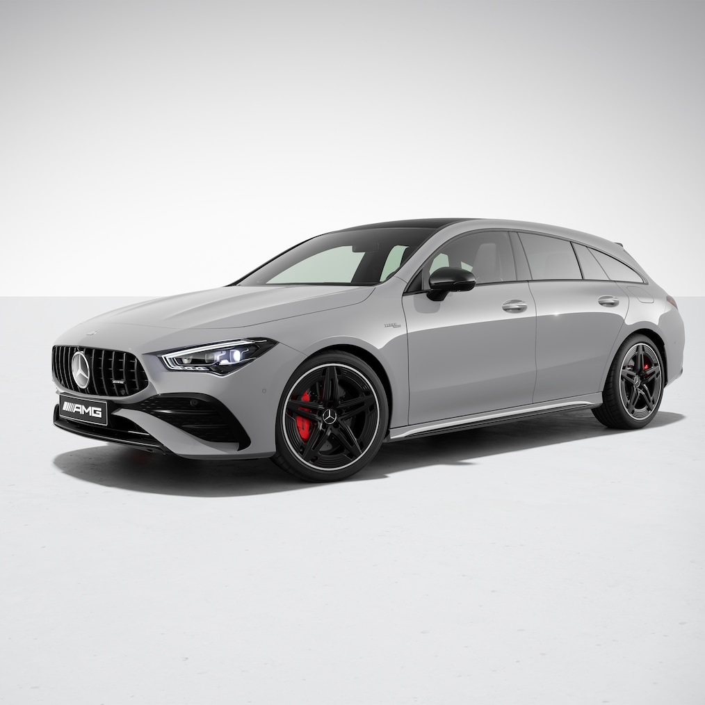 Der Mercedes-AMG CLA Shooting Brake mit AMG Design Plus-Paket.