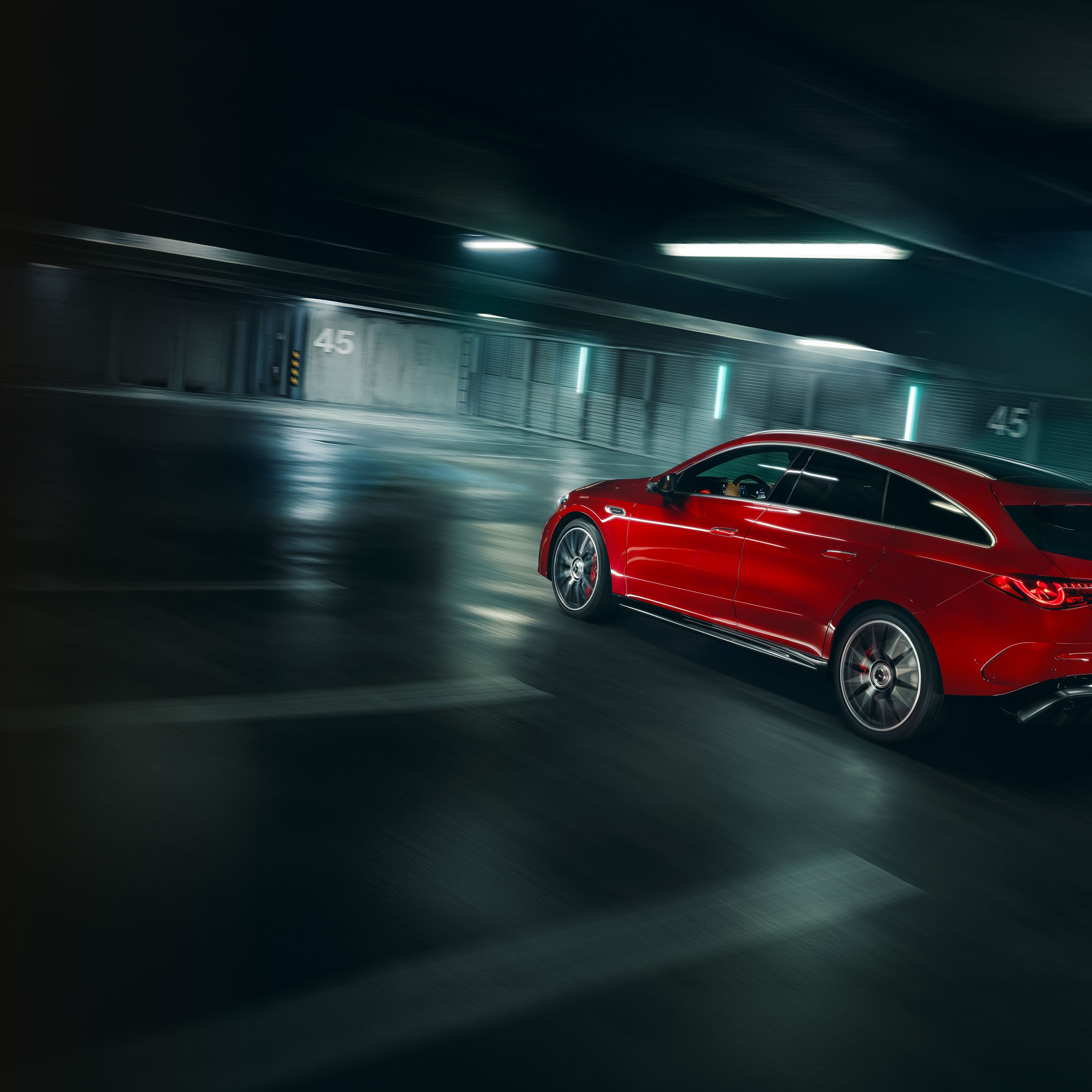 Die Performance des neuen elektrischen Mercedes-AMG CLA 45 4MATIC + Shooting Brakes.
