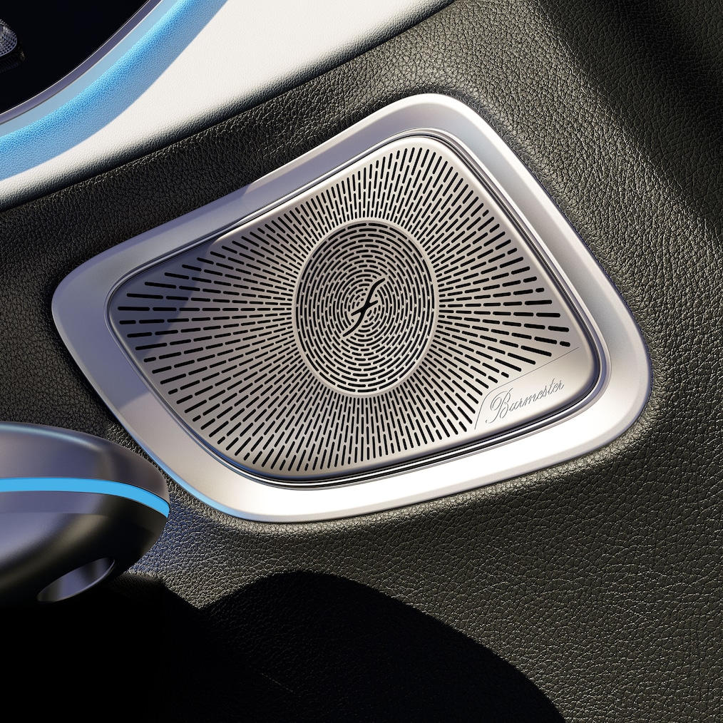 Das Burmester® 3D-Surround-Soundsystem im CLE Cabriolet von Mercedes-Benz.