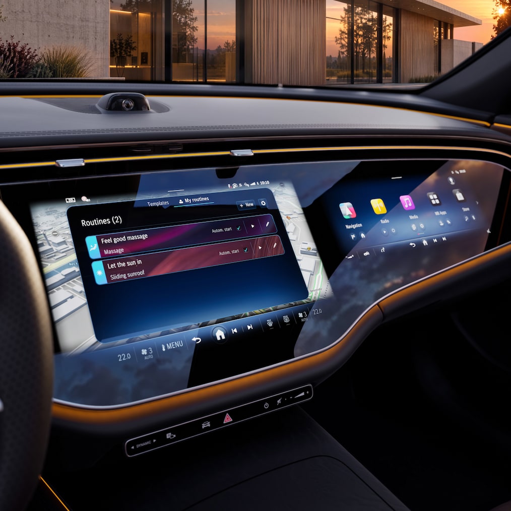 Das Widescreen Cockpit in der E-Klasse von Mercedes-Benz.