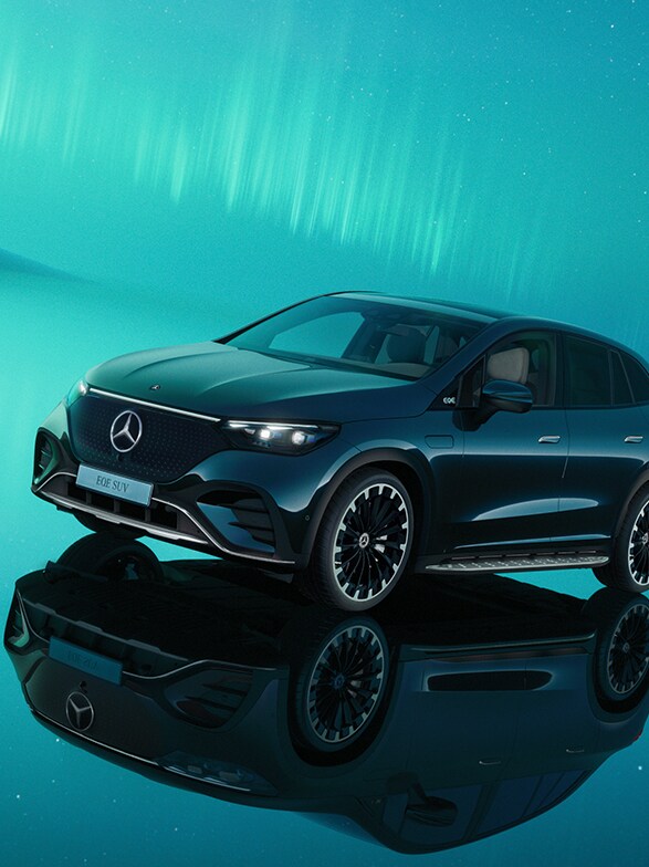 Der EQS von Mercedes-Benz in einer Seitenansicht.