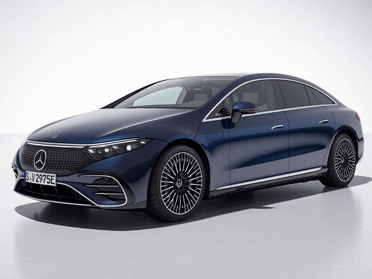Die EQS Limousine von Mercedes-Benz mit der Ausstattungsvariante AMG.