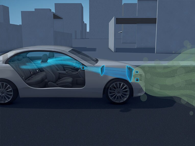 Die Funktion des ENERGIZING AIR CONTROL Plus des EQS von Mercedes-Benz.