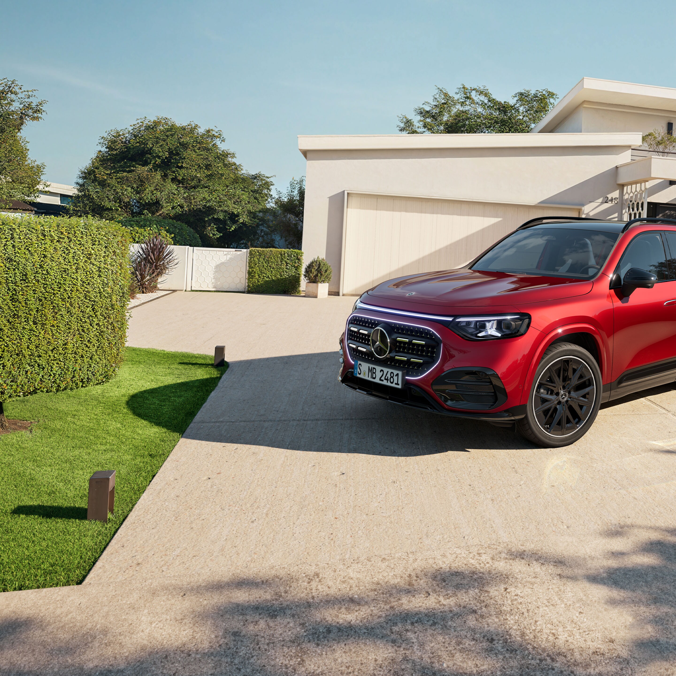 Das Exterieur des neuen GLB von Mercedes-Benz.