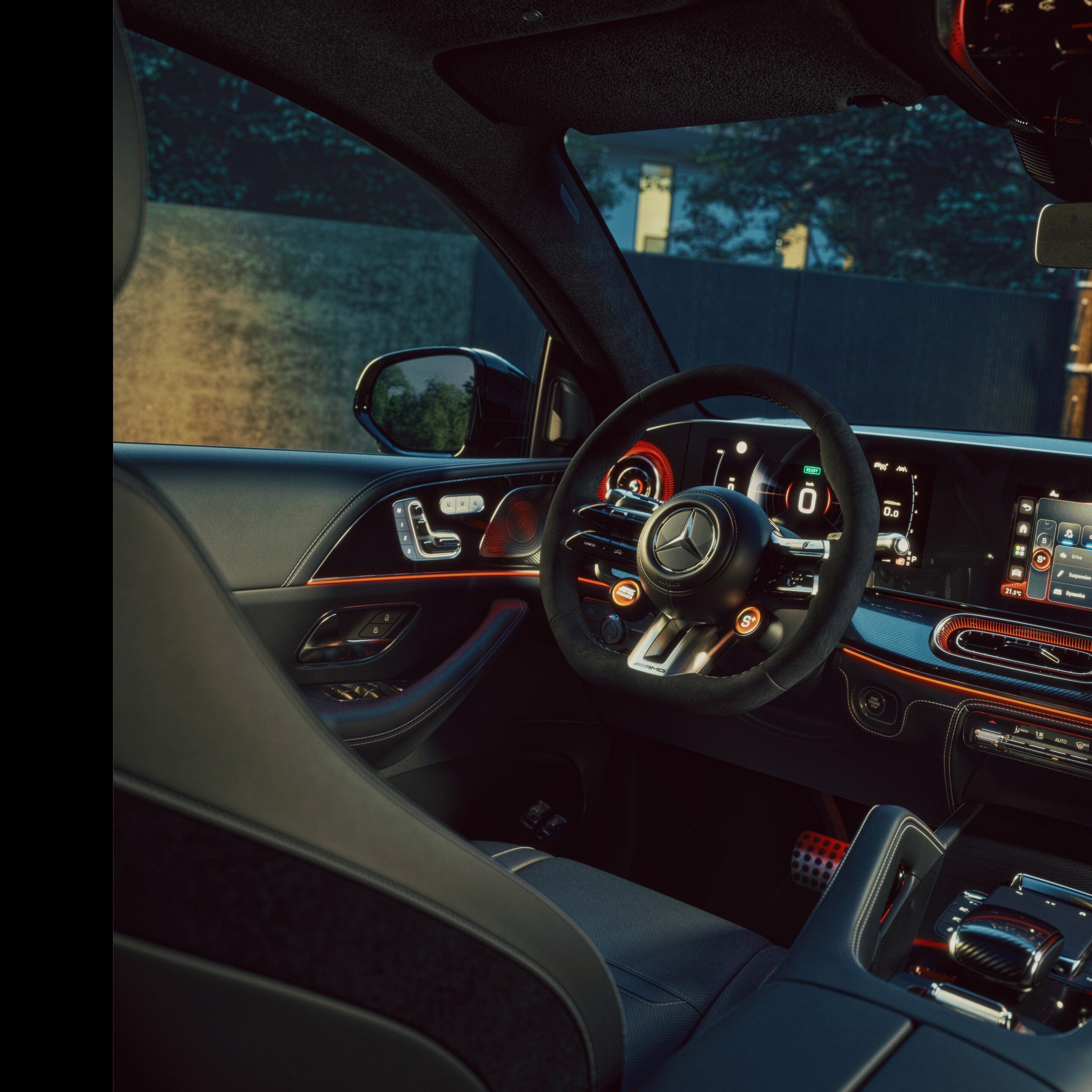 Das Interieur des neuen Mercedes-AMG GLE Coupé.