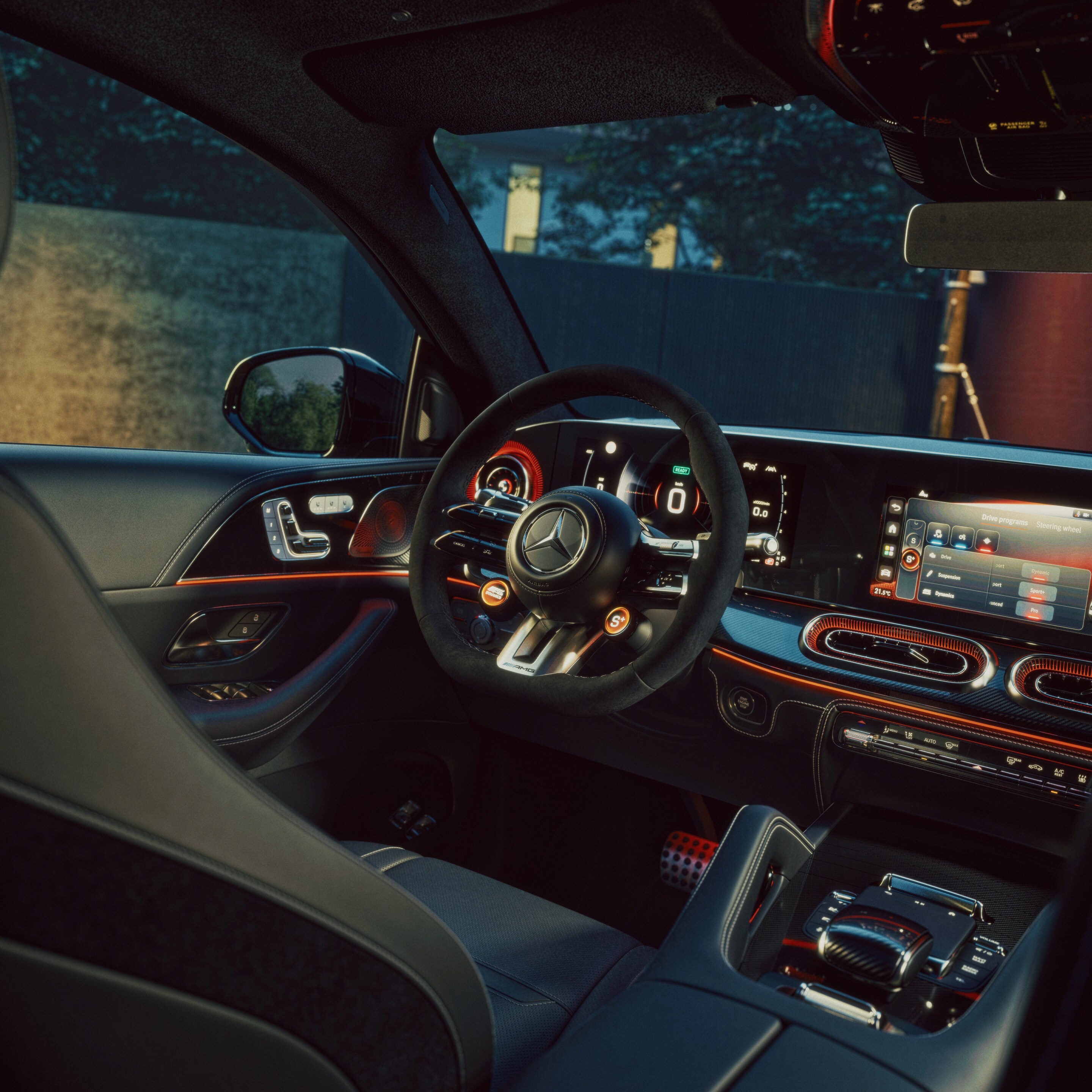 Das Interieur des neuen Mercedes-AMG GLE Coupé.