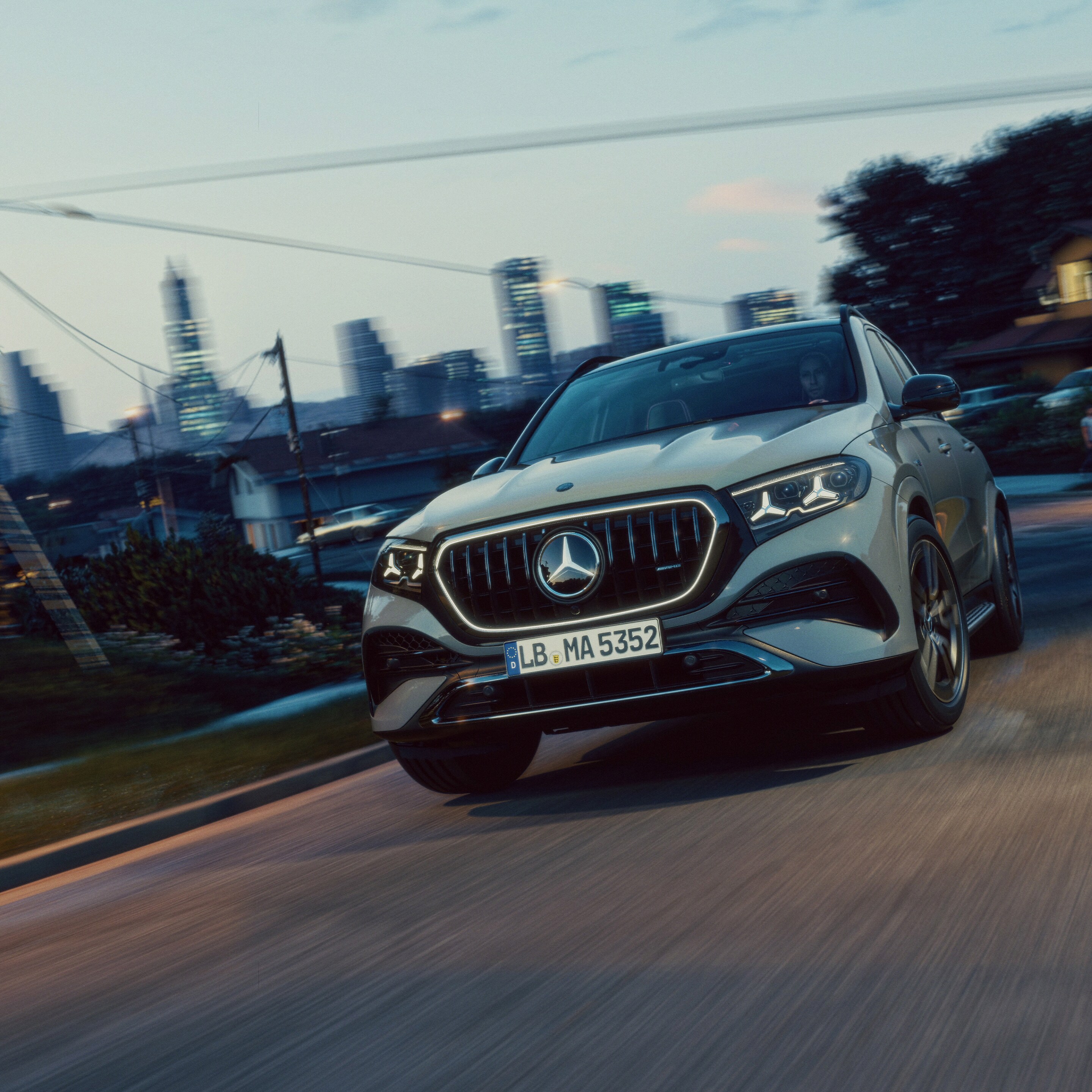 Der neue Mercedes-AMG GLE in einer Frontansicht.