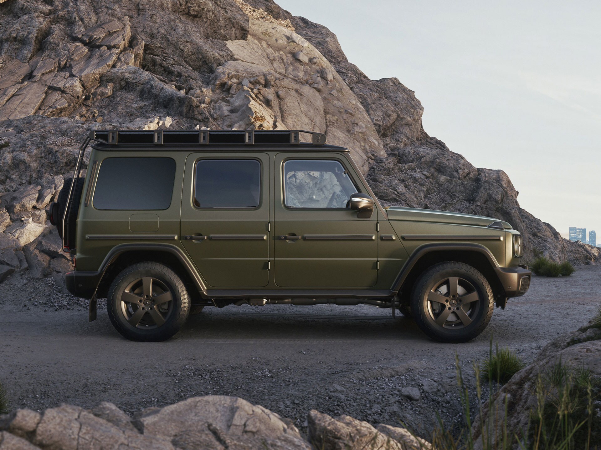 Das Exterieur der Mercedes-Benz G-Klasse.