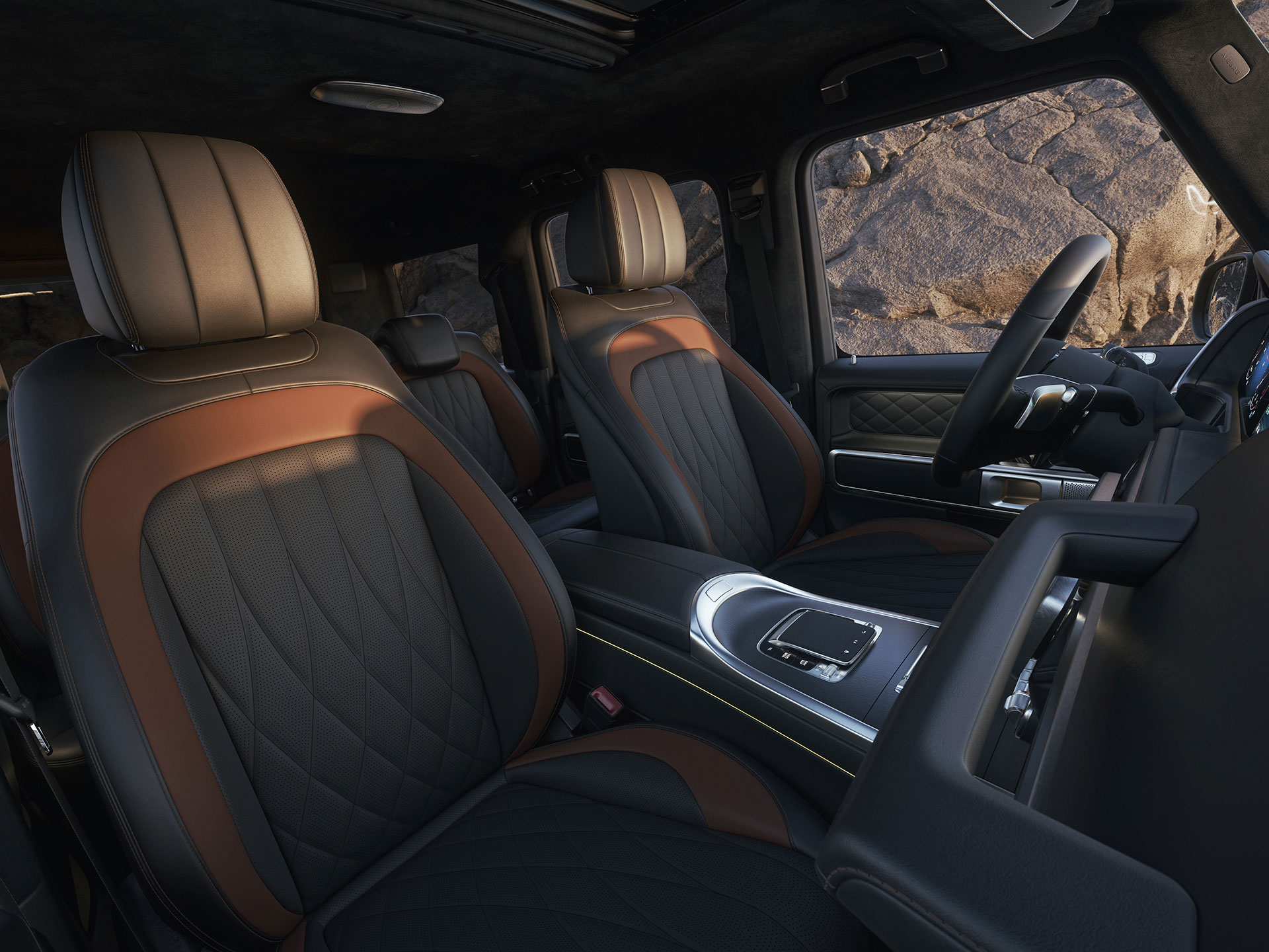 Interieur | G-Klasse Markenbereich | Mercedes-Benz Das Interieur der Mercedes-Benz G-Klasse.