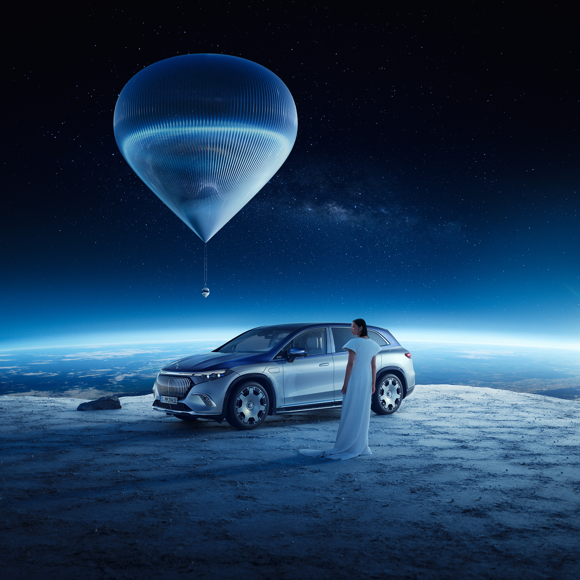 Kooperationen | Marke | Mercedes-Maybach Die Zusammenarbeit von Mercedes-Maybach X Space Perspective.