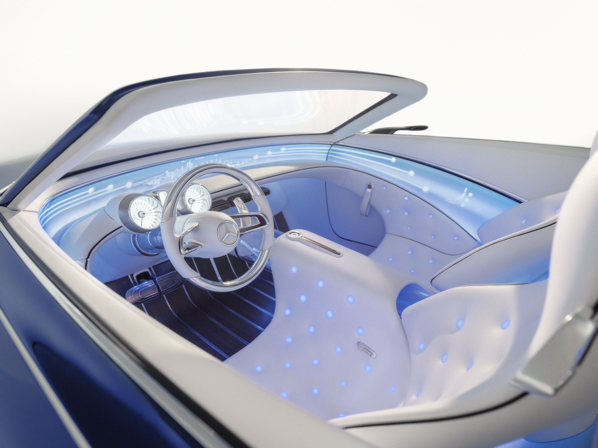 Zukunft | Marke | Mercedes-Maybach Eine Vision des Interieurs eines Mercedes-Maybach in der Zukunft.