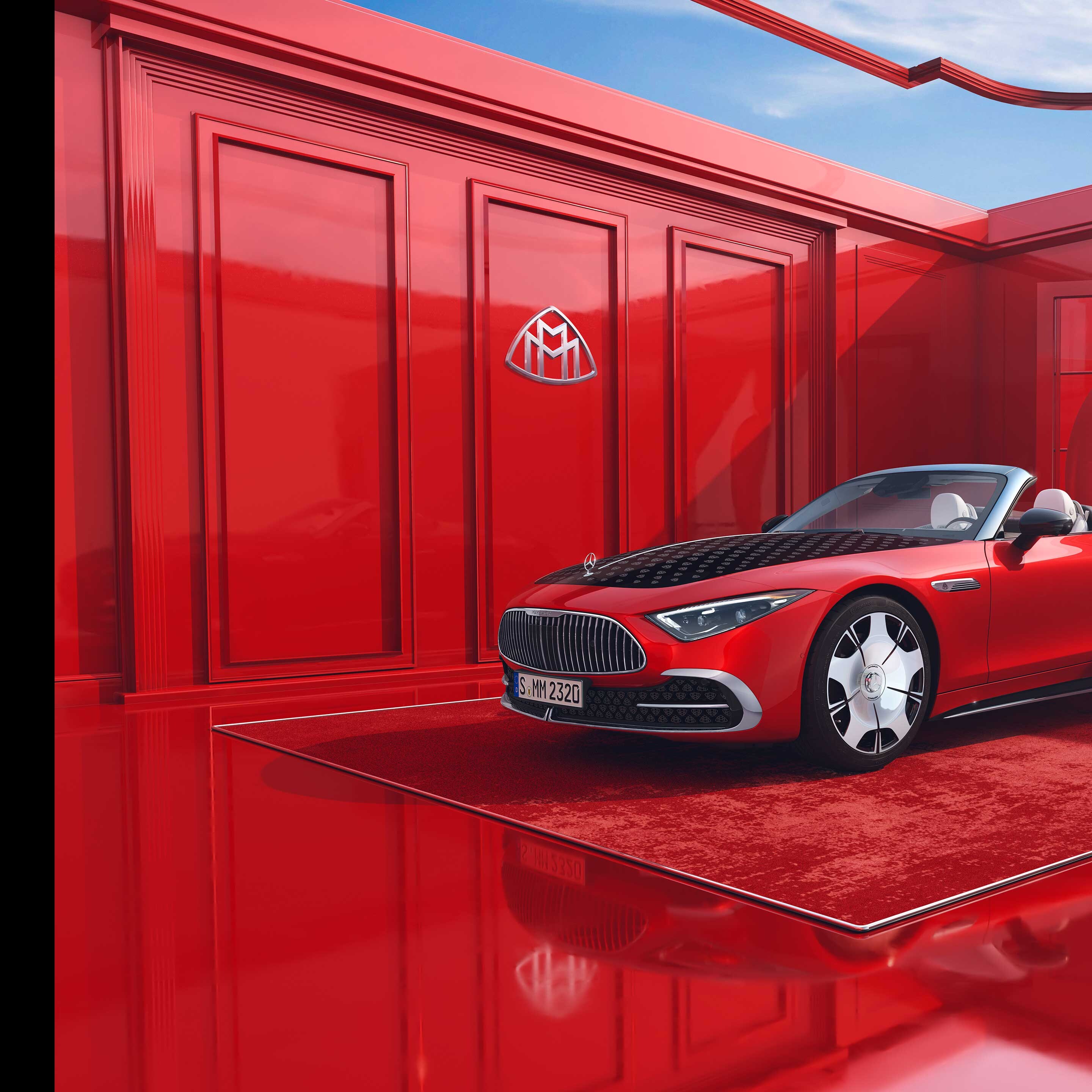 Seitenansicht des Mercedes-Maybach SL 680.