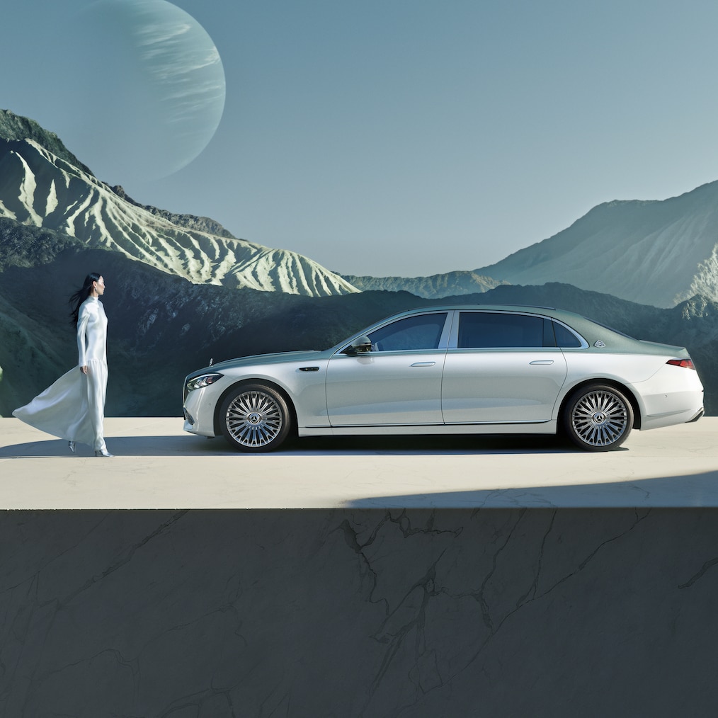 Die Mercedes-Maybach Zweifarbenlackierung.