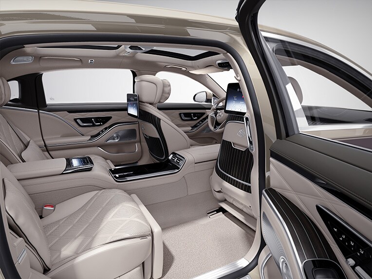 Der Fond der Mercedes-Maybach S-Klasse.