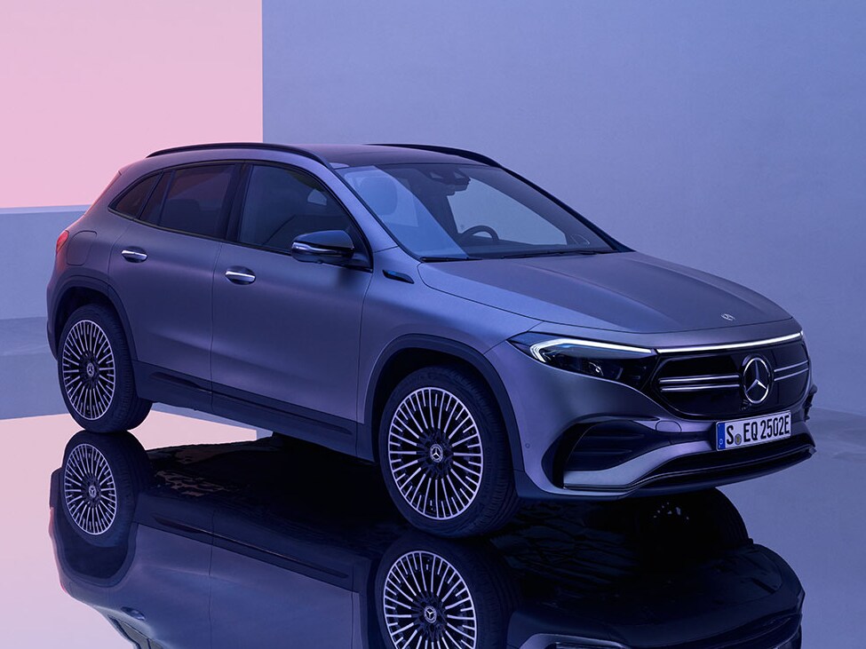 Der vollelektrische EQA von Mercedes-EQ.
