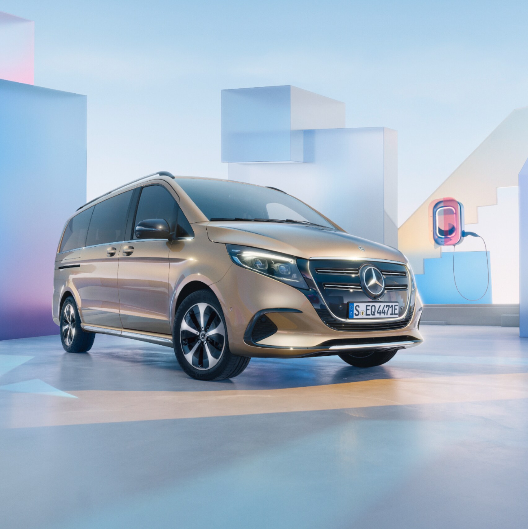 Das Exterieur des Mercedes-Benz EQV.