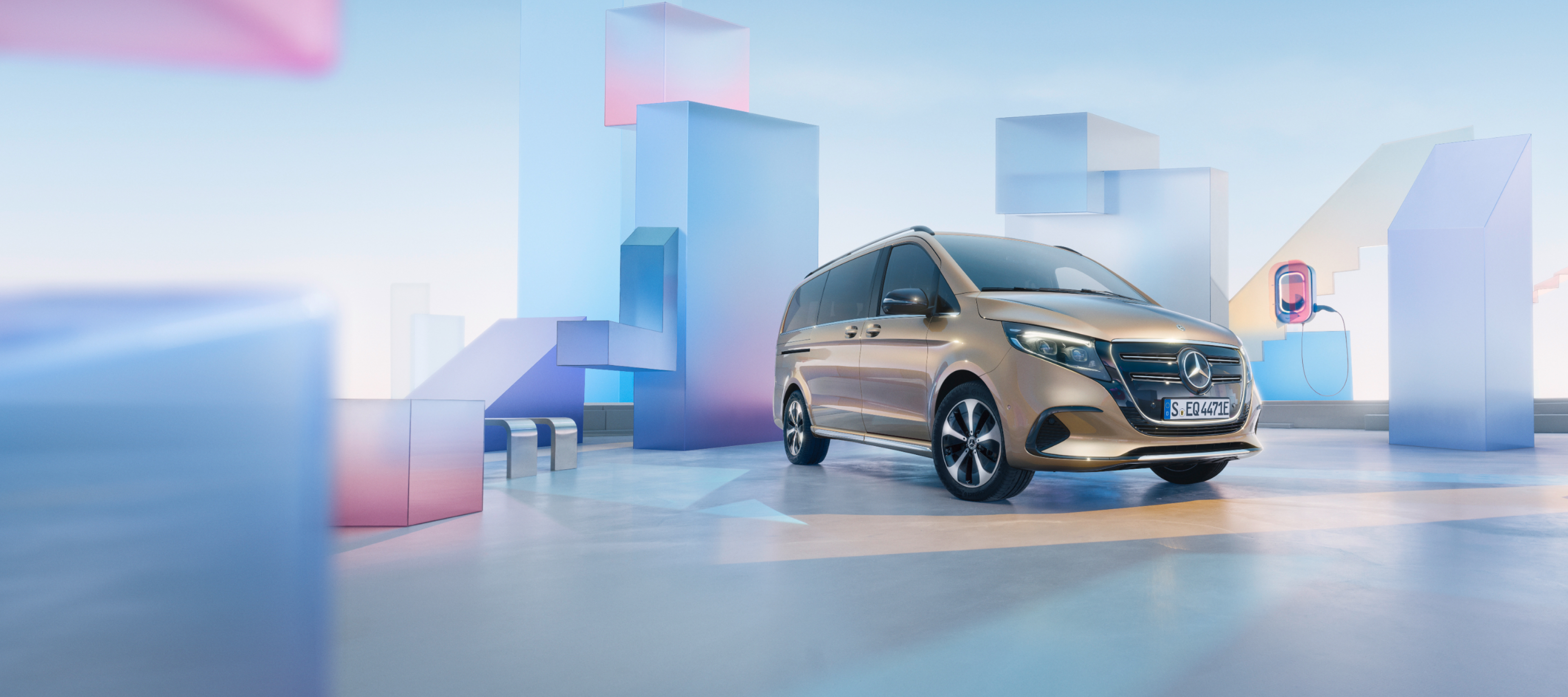 Fahrzeugvergleich | EQV | Mercedes-Benz Das Exterieur des Mercedes-Benz EQV.