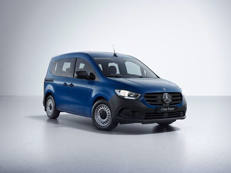 Der Mercedes-Benz eCitan Tourer in der Ausstattungslinie BASE.