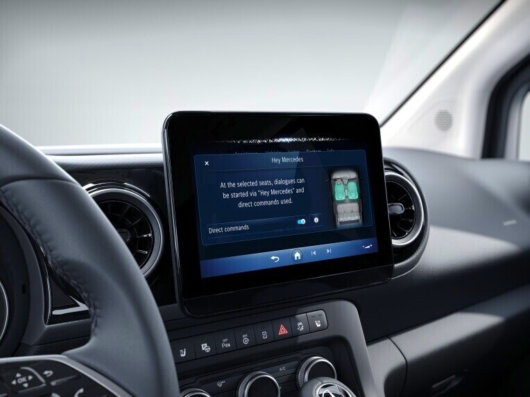 Die erweiterten Funktionen MBUX im Mercedes-Benz eCitan Tourer.
