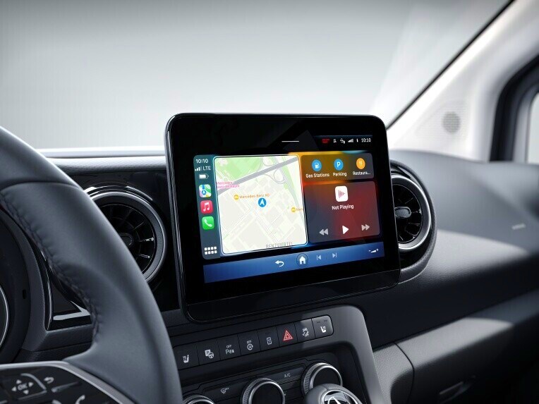 Die Smartphone-Integration im Mercedes-Benz eCitan Tourer.