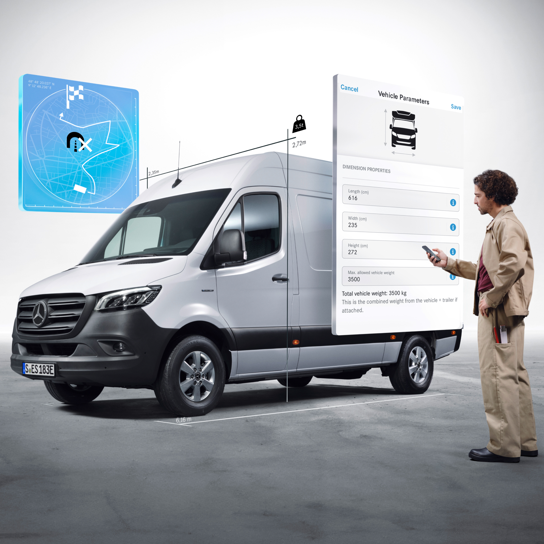 Digitale Extras | Mercedes-Benz Die Digitalen Extras des Mercedes-Benz eSprinter Kastenwagen.