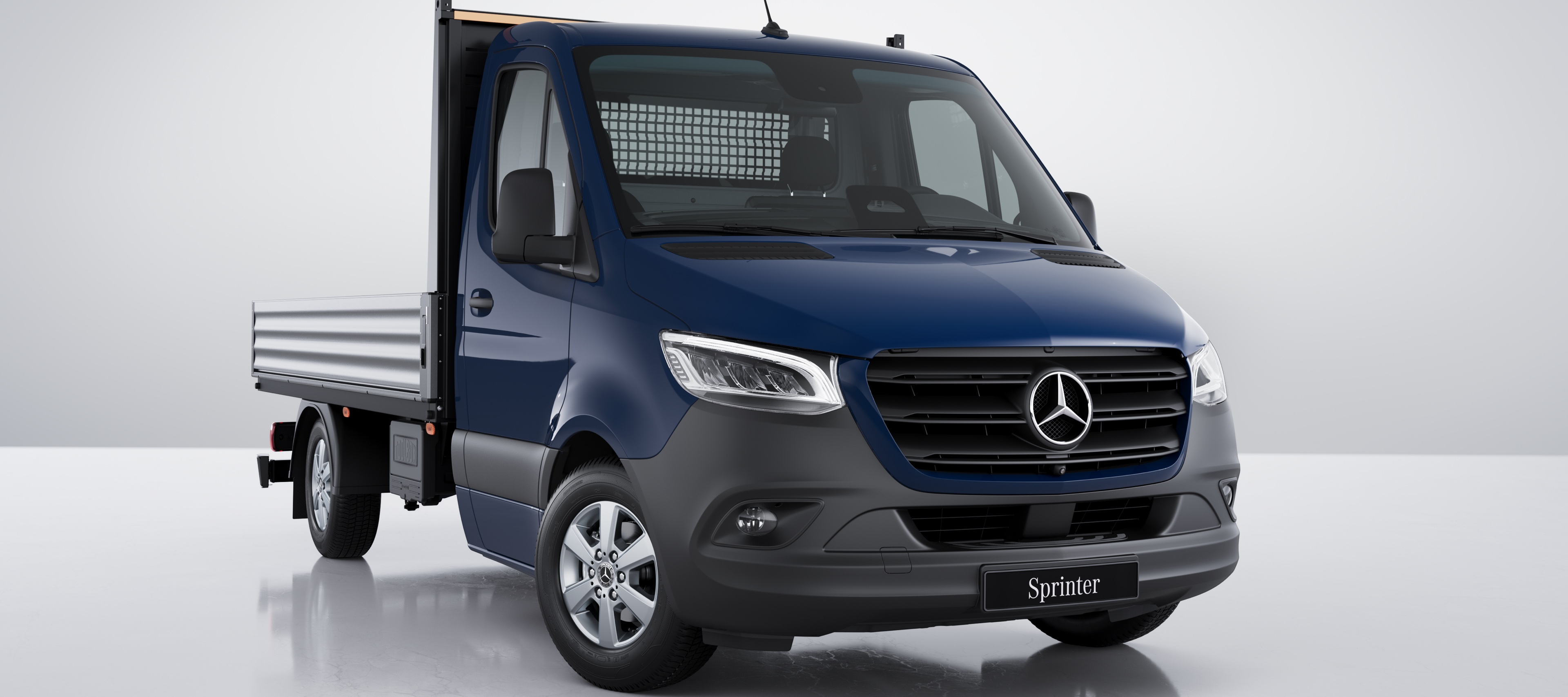 Leasing & Finanzierung | Sprinter Pritschenfahrzeug | Mercedes-Benz Das Exterieur des Mercedes-Benz Sprinter Pritschenfahrzeugs.