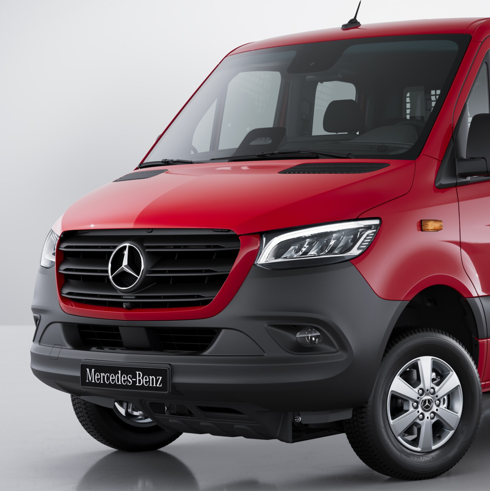Das Mercedes-Benz Sprinter Pritschenfahrzeug.