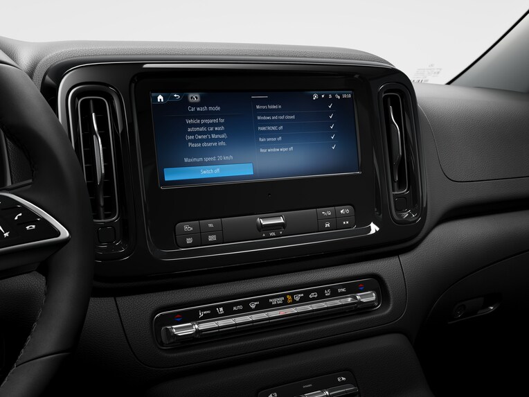 MBUX Multimediasystem des Mercedes-Benz Vito.