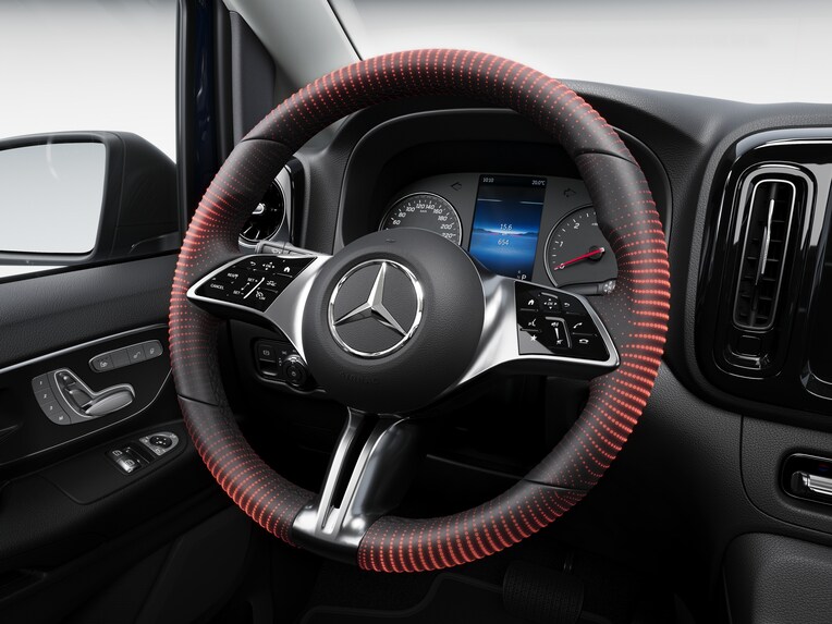Abbildung des beheizten Lenkrads im Mercedes-Benz Vito.